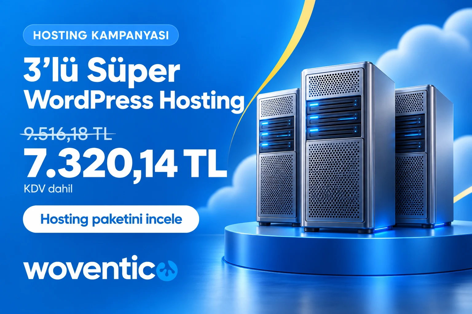 3’lü Süper WordPress Hosting: 7.320,14 TL