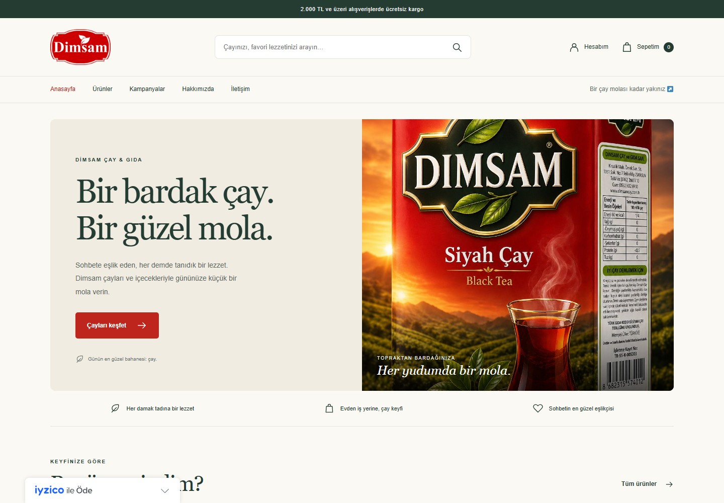 Dimsam Çay — mağaza görünümü