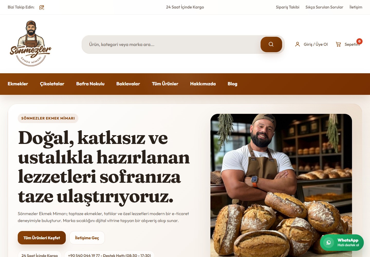 Ekmek Mimarı — mağaza görünümü
