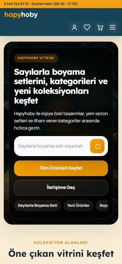 Hapyhoby — mobil görünüm