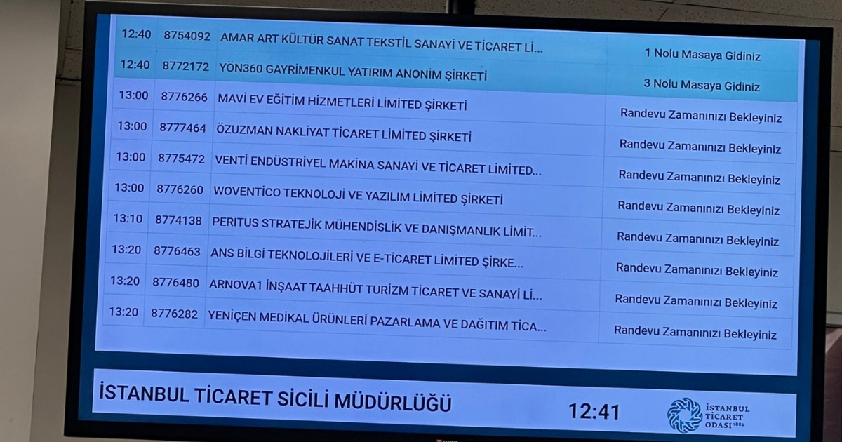 woventico randevu | Limited Şirket Kuruluş Süreci: Mali Müşavir, MERSİS, NACE, Ticaret Odası (Bölüm 2)