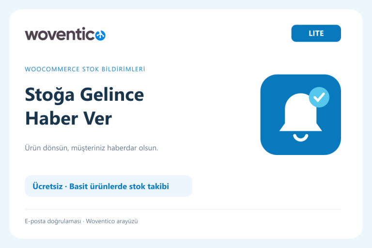Woventico Stoğa Gelince Haber Ver Lite ön görseli