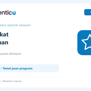 Woventico Sadakat ve Puan Lite — WooCommerce sadakat ve puan