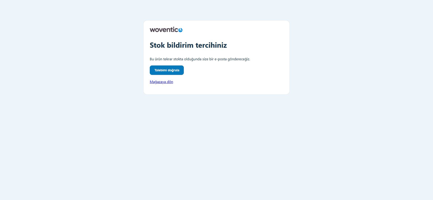 E-posta doğrulama adımı