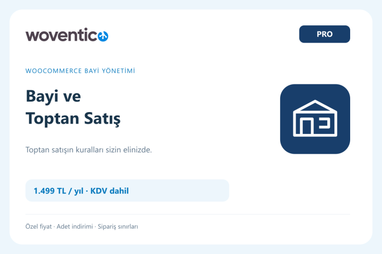 Woventico Bayi ve Toptan Satış Pro ön görseli